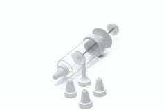 Plastik Pasta Süsleme Seti – 5 Uçlu Dekoratif Krema Aparatı